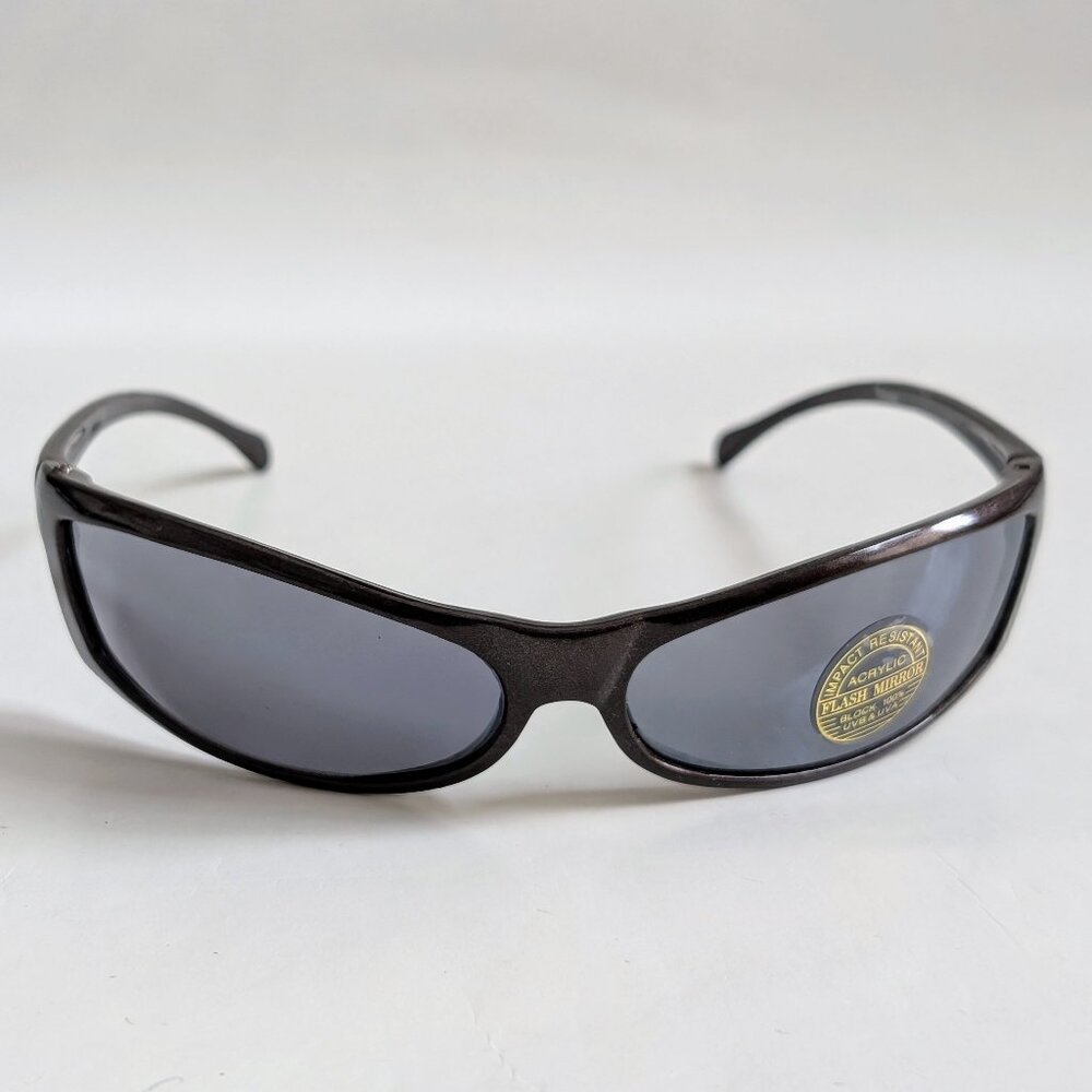 NWT Vintage 90's PC Rectangle Sporty Sunglasses (S. Brown)